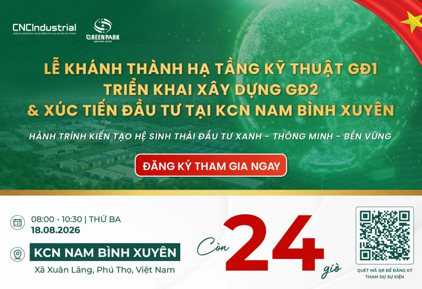 Chỉ còn 24 giờ: Nam Bình Xuyên Green Park sẵn sàng cho dấu mốc phát triển mới