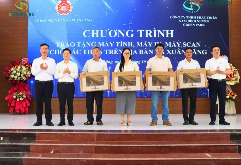 Nam Bình Xuyên Green Park đồng hành cùng xã Xuân Lãng thúc đẩy chuyển đổi số năm 2026