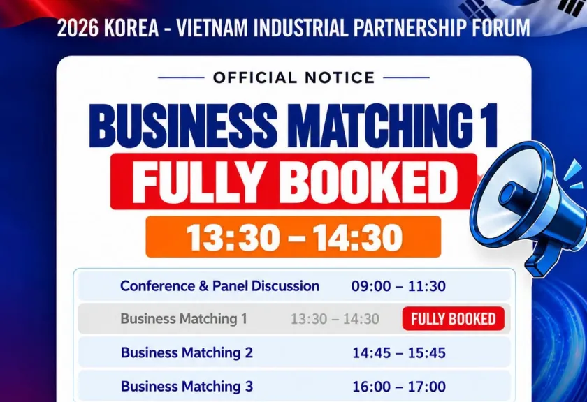 Business Matching phiên 1 chính thức kín chỗ sau 10 ngày mở đăng ký